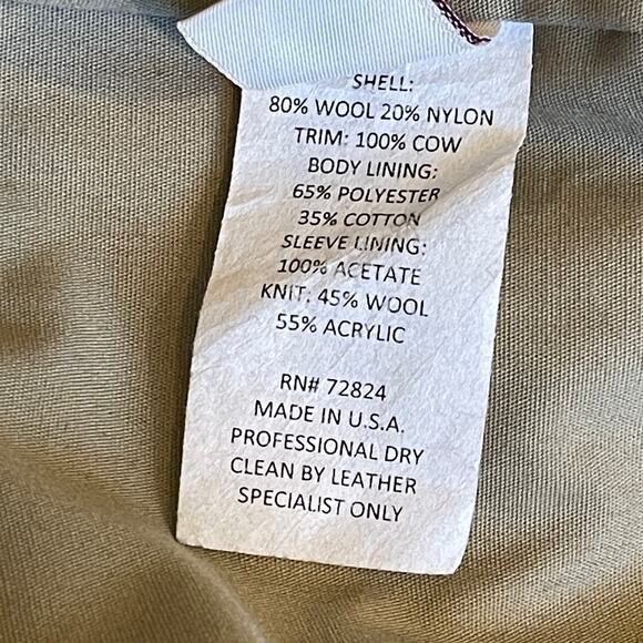 Golden Bear Sportswear Button Front Wool Jacket Size XS WORN ONCE - Picture 5 of 5